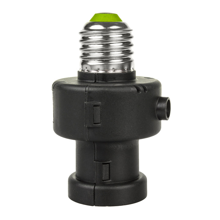 Portalampada E27 Maclean, 100 W, con sensore crepuscolare e timer, MCE21B, 2 pezzi