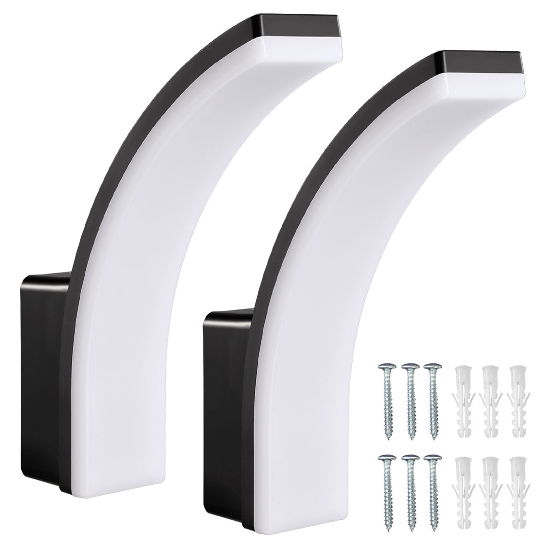 Lampada LED Maclean, colore nero, 20 W, IP65, 2750 lm, luce bianca neutra (4000 K) MCE511 B, 2 pezzi