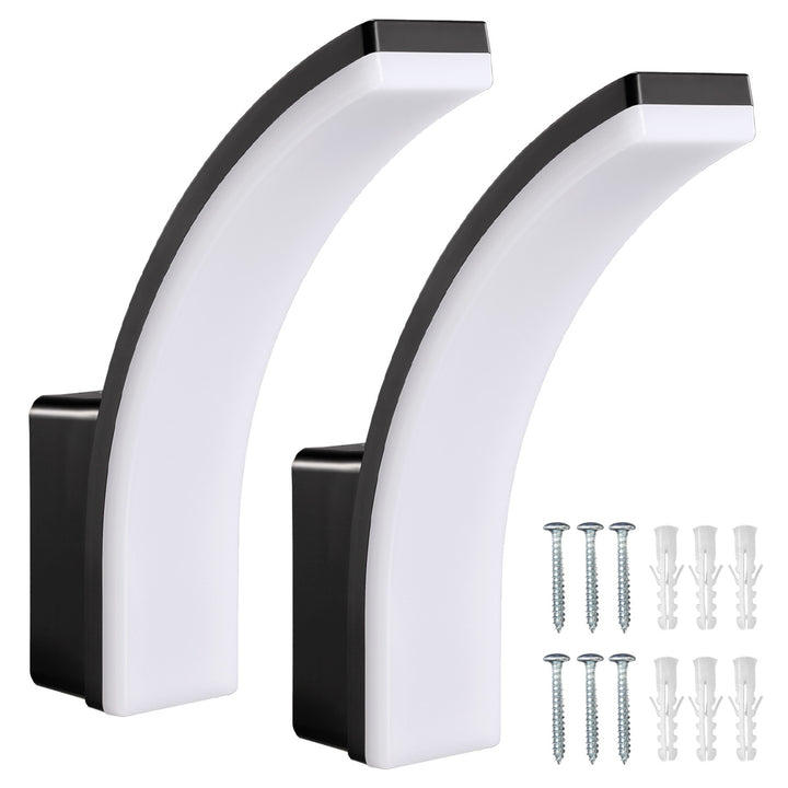 Lampada LED Maclean, colore nero, 20 W, IP65, 2750 lm, luce bianca neutra (4000 K) MCE511 B, 2 pezzi