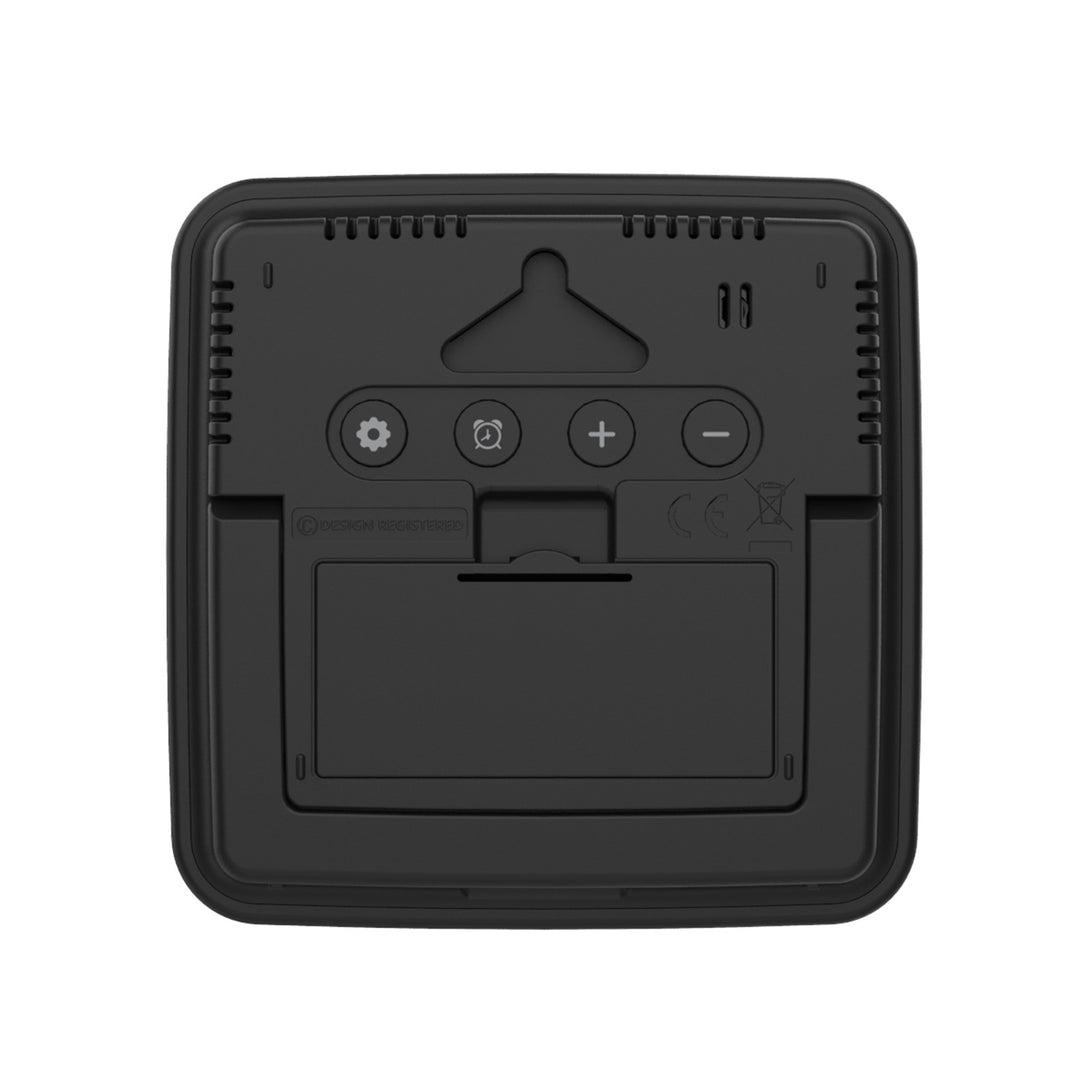 Stazione meteorologica wireless GreenBlue, temperatura + umidità interna/esterna, orologio + sveglia + data, °C / °F, fino a 60 m, nera, GB169 B + 4 batterie alcaline AAA Varta Industrial