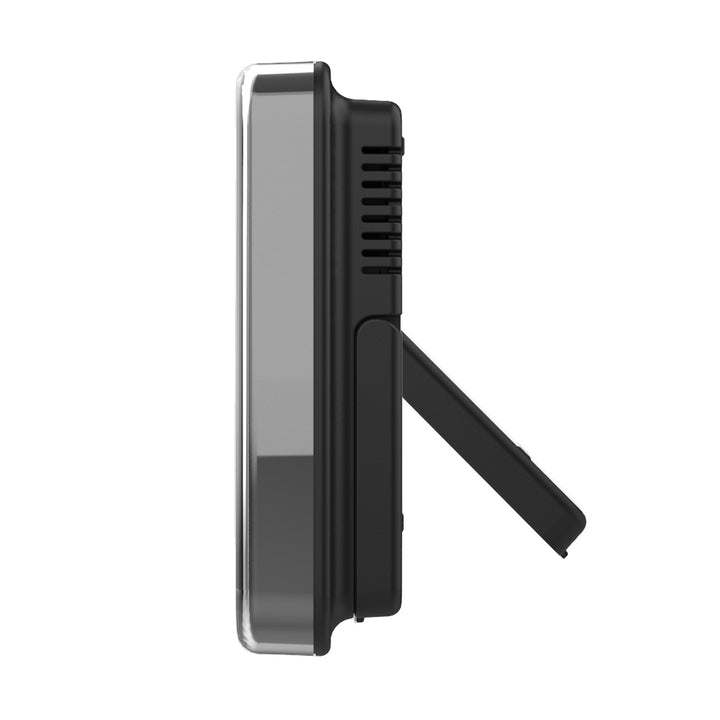Stazione meteorologica wireless GreenBlue, temperatura + umidità interna/esterna, orologio + sveglia + data, °C / °F, fino a 60 m, nera, GB169 B + 4 batterie alcaline AAA Varta Industrial