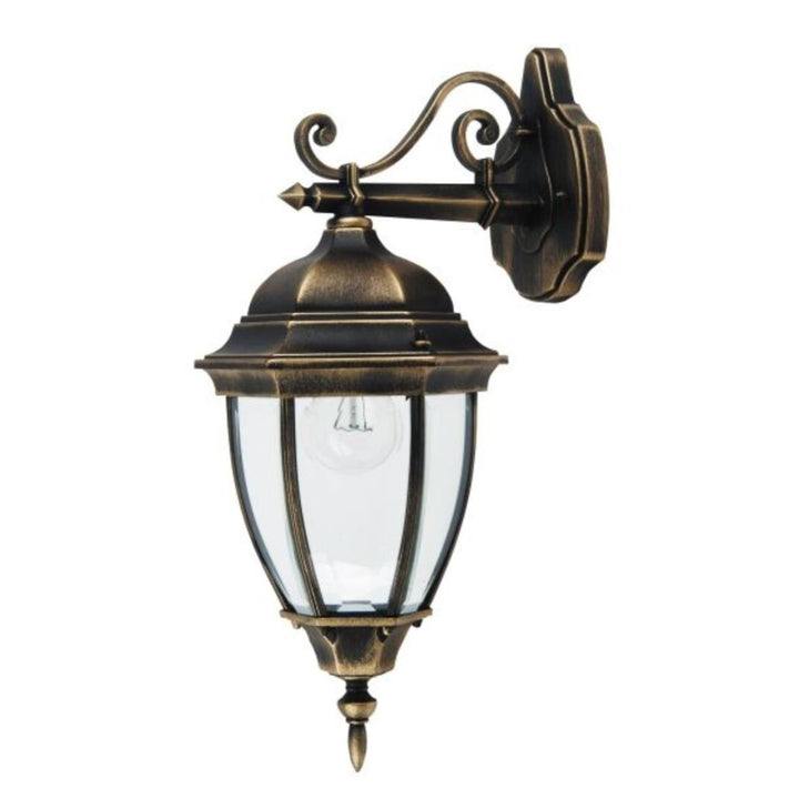 Applique Rabalux, per esterni, IP44, E27, max 60 W, oro antico, Toronto, 2 pezzi