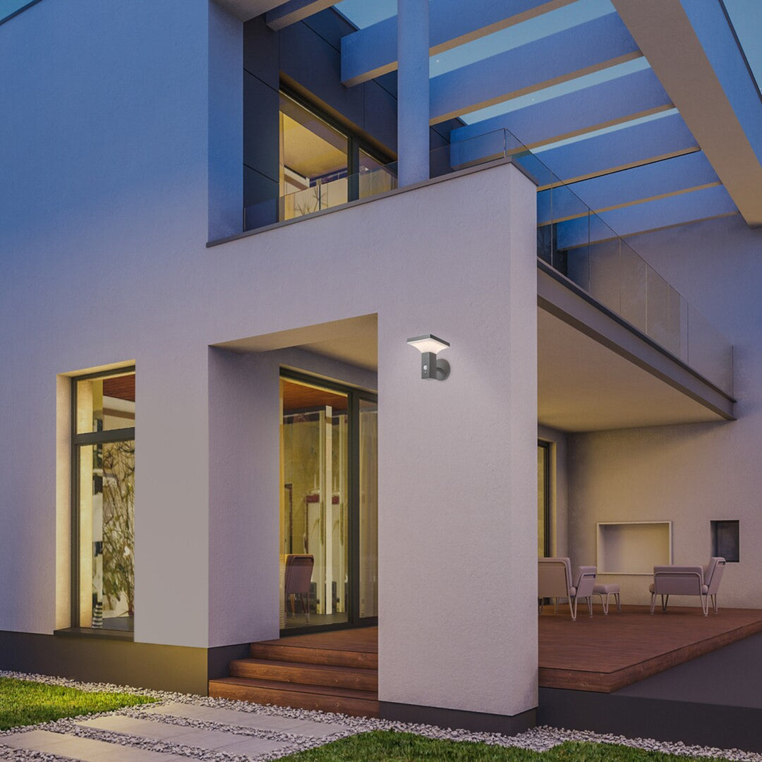Lampada Rabalux, da parete, per esterni, a energia solare, IP44, LED 4 W, Geleen, 4 pezzi