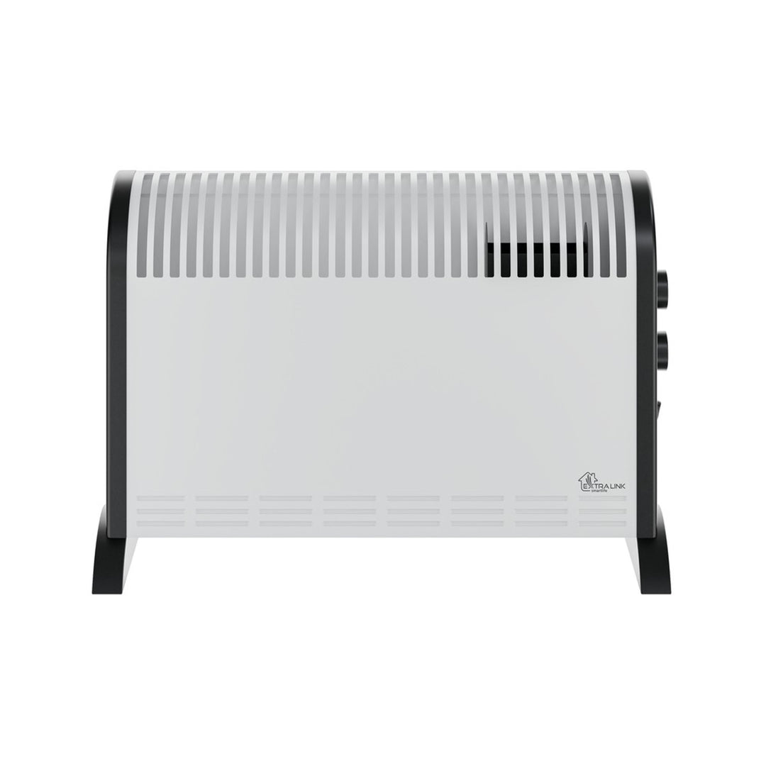 Termoconvettore elettrico Extralink, potenza 2000 W, ventola integrata per la distribuzione del calore, regolazione a 3 livelli, modalità turbo, LCV-06