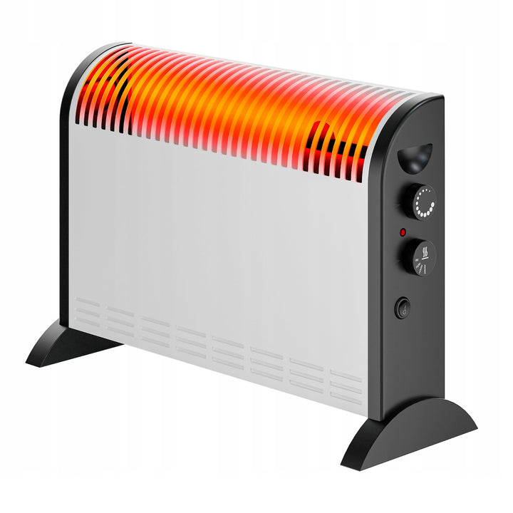 Termoconvettore elettrico Extralink, potenza 2000 W, ventola integrata per la distribuzione del calore, regolazione a 3 livelli, modalità turbo, LCV-06
