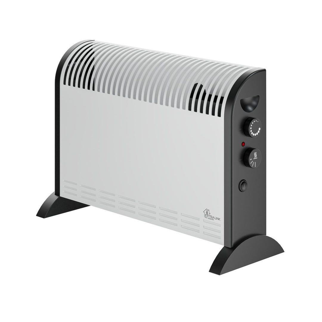 Termoconvettore elettrico Extralink, potenza 2000 W, ventola integrata per la distribuzione del calore, regolazione a 3 livelli, modalità turbo, LCV-06
