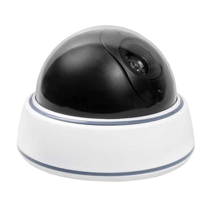Falsa telecamera a cupola DC2300 con LED lampeggiante, 2 pezzi + 6 batterie AA Varta Industrial