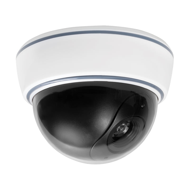 Falsa telecamera a cupola DC2300 con LED lampeggiante, 2 pezzi + 6 batterie AA Varta Industrial