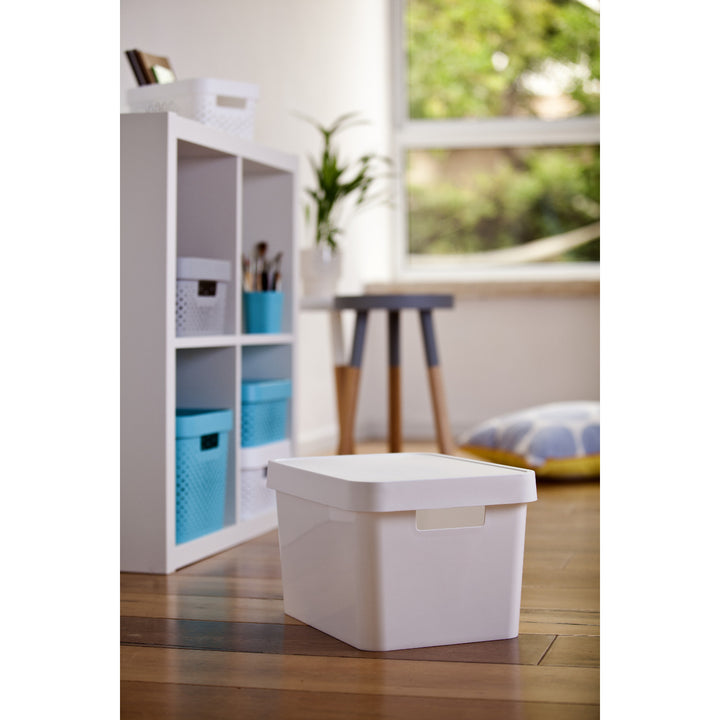 Contenitore con coperchio Curver Infinity da 17 L, bianco, 3 pezzi
