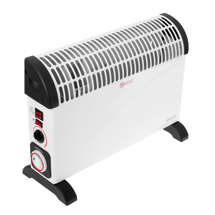 Termoconvettore elettrico, termostato, 2000 W, timer 24 ore, bianco, cavo da 150 cm, Mesko, MS 7741W