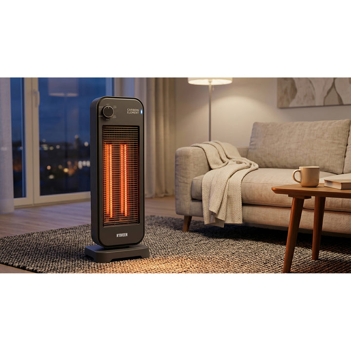Riscaldatore a irraggiamento, infrarossi 900 W, 2 livelli di riscaldamento, Noveen