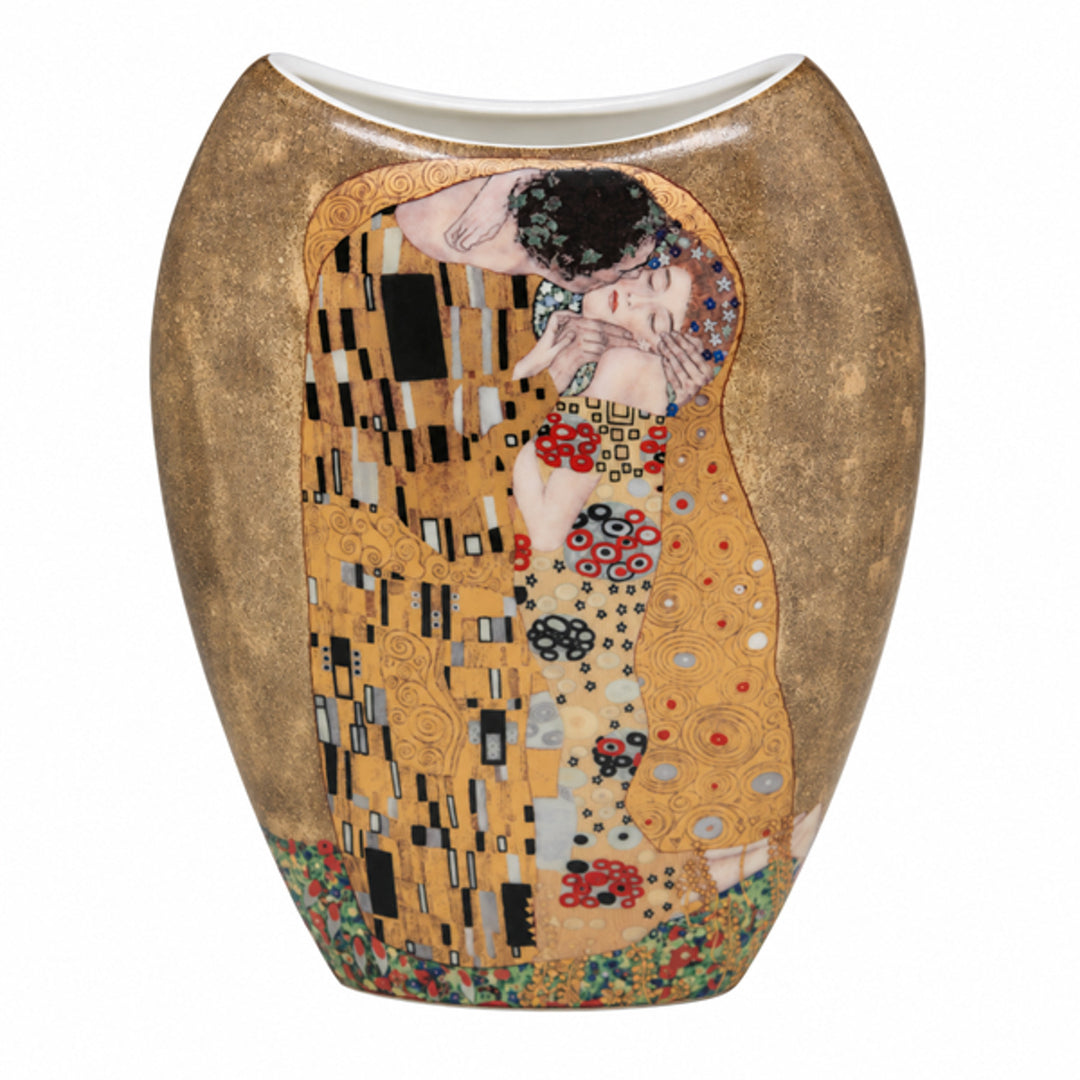 Vaso in porcellana in confezione regalo, collezione Klimt “Il bacio”