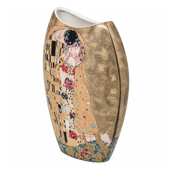 Vaso in porcellana in confezione regalo, collezione Klimt “Il bacio”