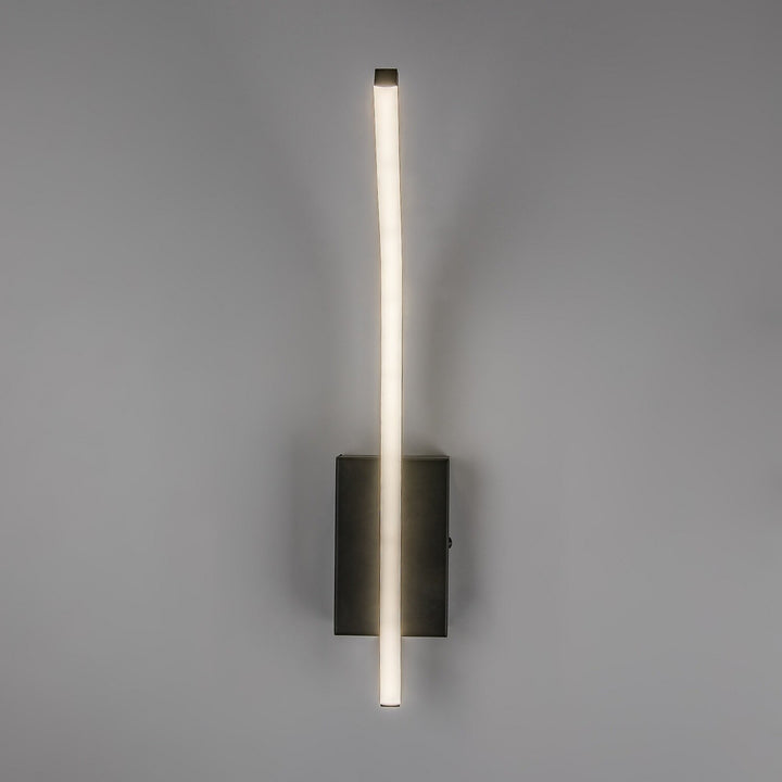 Applique da interno Tilmann, nera, LED 10 W, 550 lm, 4000 K, H 36 cm, IP44, comando tattile, 75088
