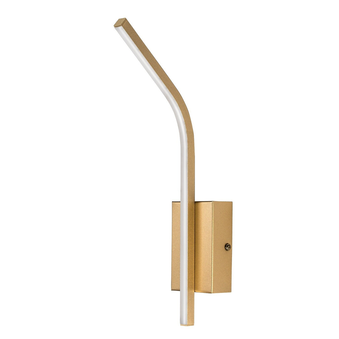 Applique da interno Tilmann, dorata, LED 10 W, 550 lm, 4000 K, H 36 cm, IP44, con comando touch, 75089