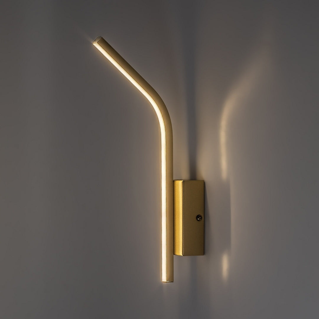 Applique da interno Tilmann, dorata, LED 10 W, 550 lm, 4000 K, H 36 cm, IP44, con comando touch, 75089