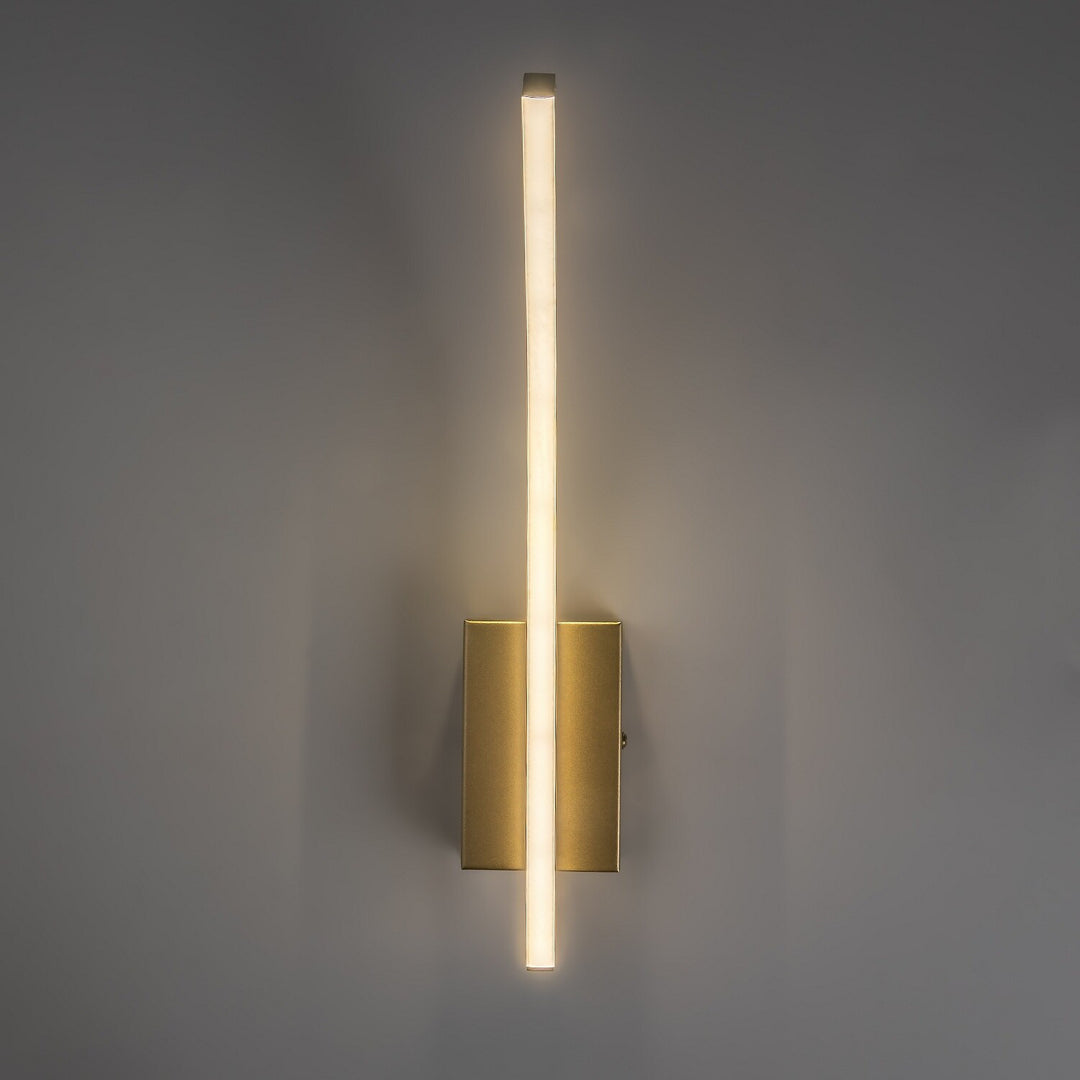 Applique da interno Tilmann, dorata, LED 10 W, 550 lm, 4000 K, H 36 cm, IP44, con comando touch, 75089