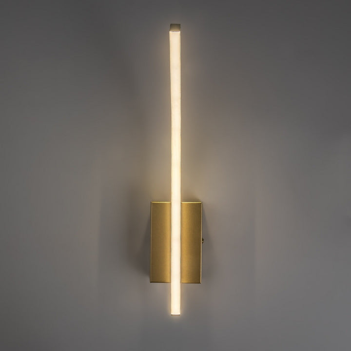 Applique da interno Tilmann, dorata, LED 10 W, 550 lm, 4000 K, H 36 cm, IP44, con comando touch, 75089