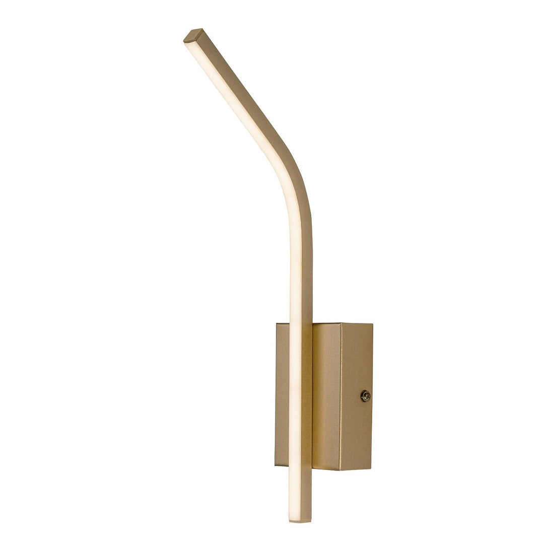 Applique da interno Tilmann, dorata, LED 10 W, 550 lm, 4000 K, H 36 cm, IP44, con comando touch, 75089