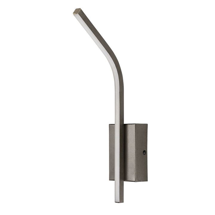 Applique da interno Tilmann, color canna di fucile, LED 10 W, 550 lm, 4000 K, H 36 cm, IP44, comando tattile, 75000