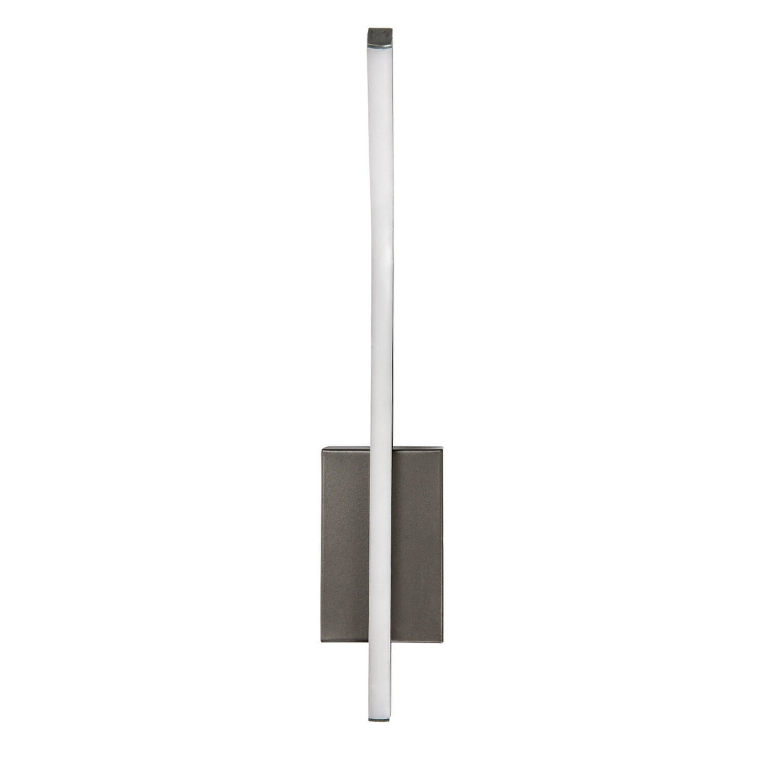 Applique da interno Tilmann, color canna di fucile, LED 10 W, 550 lm, 4000 K, H 36 cm, IP44, comando tattile, 75000