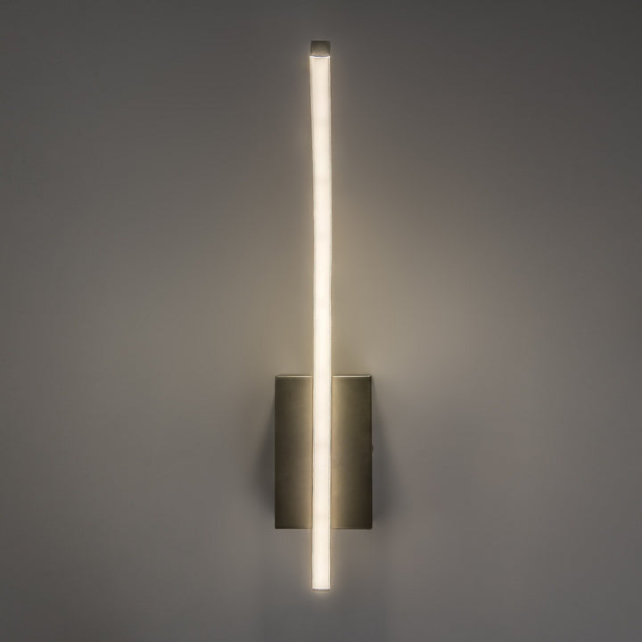 Applique da interno Tilmann, color canna di fucile, LED 10 W, 550 lm, 4000 K, H 36 cm, IP44, comando tattile, 75000