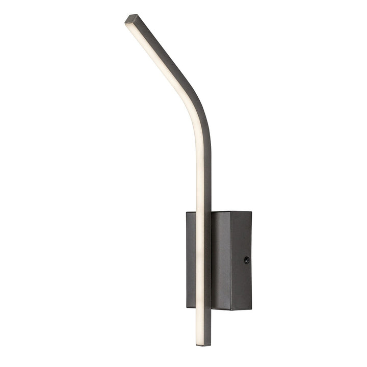 Applique da interno Tilmann, color canna di fucile, LED 10 W, 550 lm, 4000 K, H 36 cm, IP44, comando tattile, 75000