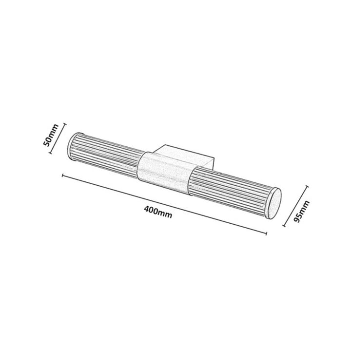 Applique da bagno, Calyn, LED 8 W, 4000 K, 620 lm, L 40 cm, dorata, IP44, 75104