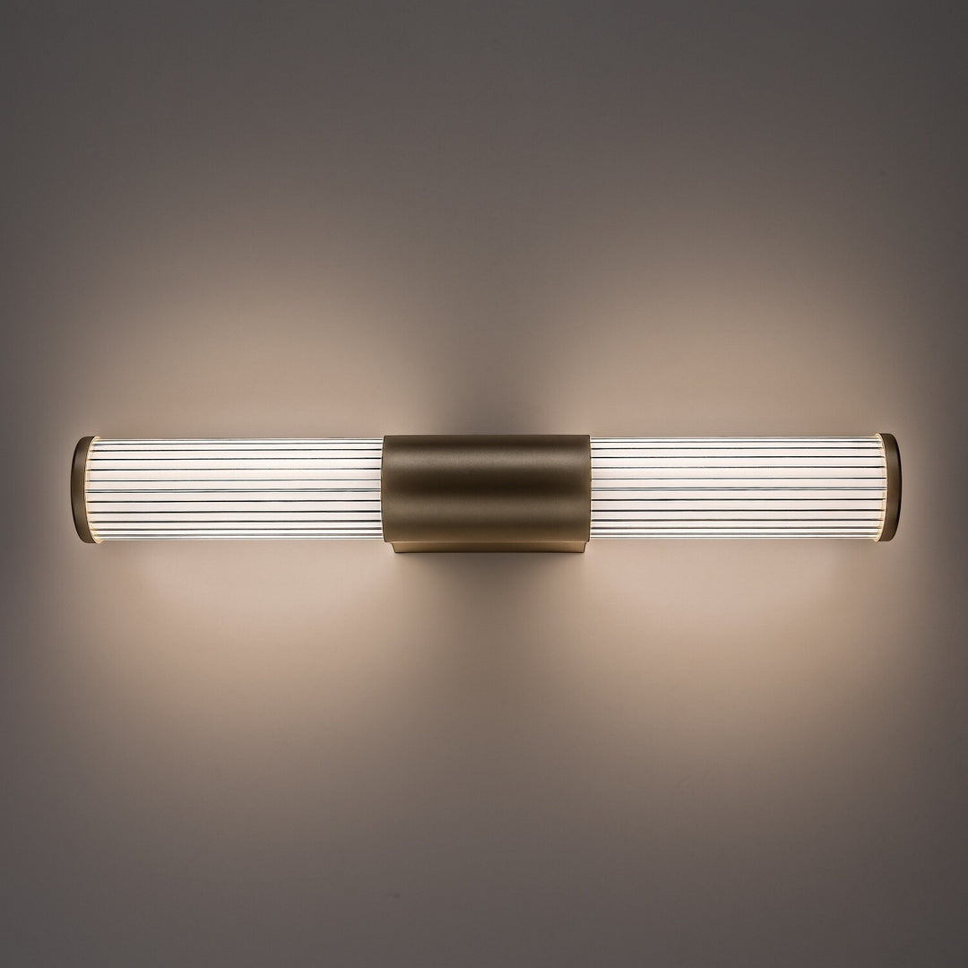 Applique da bagno, Calyn, LED 8 W, 4000 K, 620 lm, L 40 cm, dorata, IP44, 75104