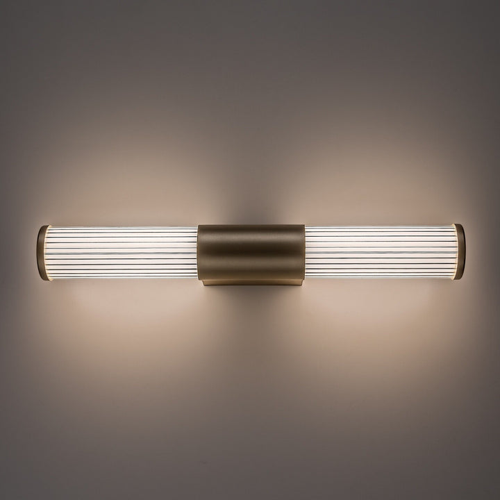 Applique da bagno, Calyn, LED 8 W, 4000 K, 620 lm, L 40 cm, dorata, IP44, 75104