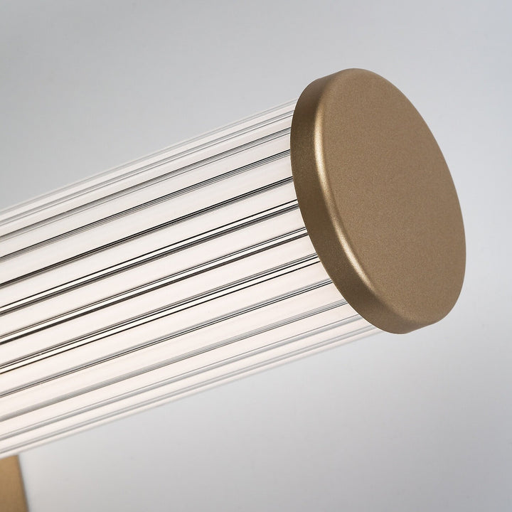 Applique da bagno, Calyn, LED 8 W, 4000 K, 620 lm, L 40 cm, dorata, IP44, 75104