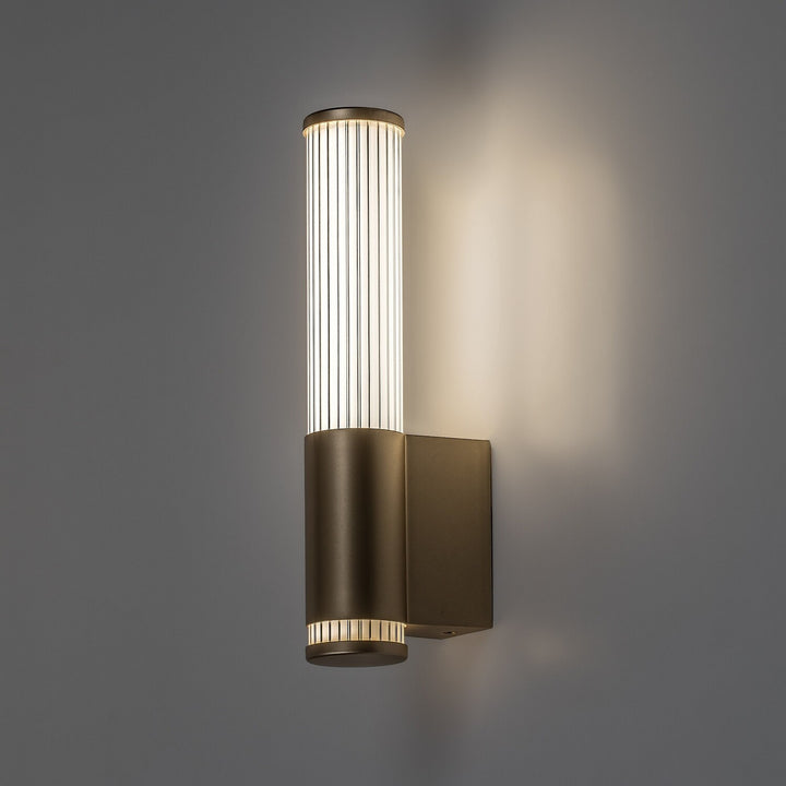 Applique da bagno, Calyn, LED 6 W, 4000 K, 530 lm, H 29 cm, dorata, IP44, 75106