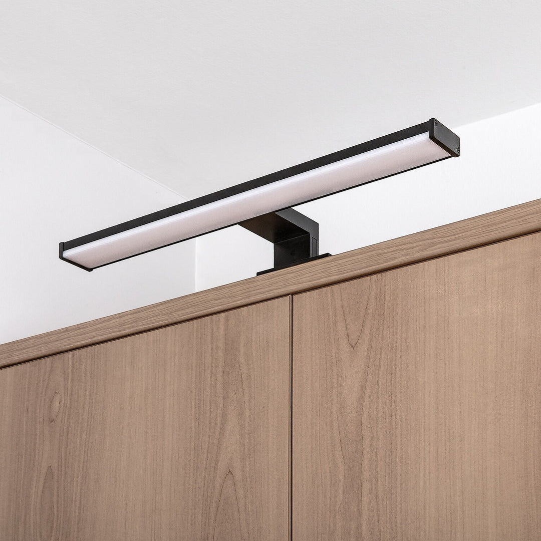 Applique da bagno, Seyra, LED 8 W, 4000 K, 650 lm, L 40 cm, nero, IP44, 75112