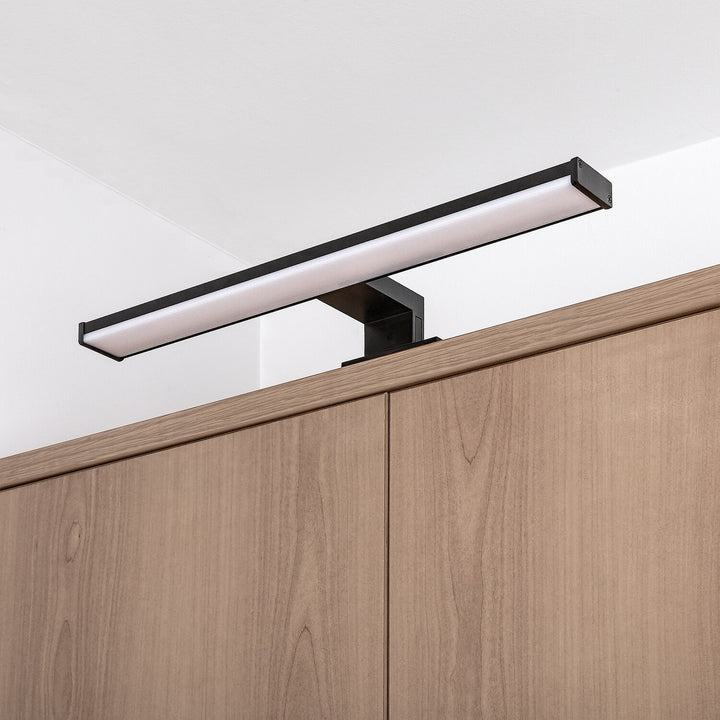 Applique da bagno, Seyra, LED 8 W, 4000 K, 650 lm, L 40 cm, nero, IP44, 75112