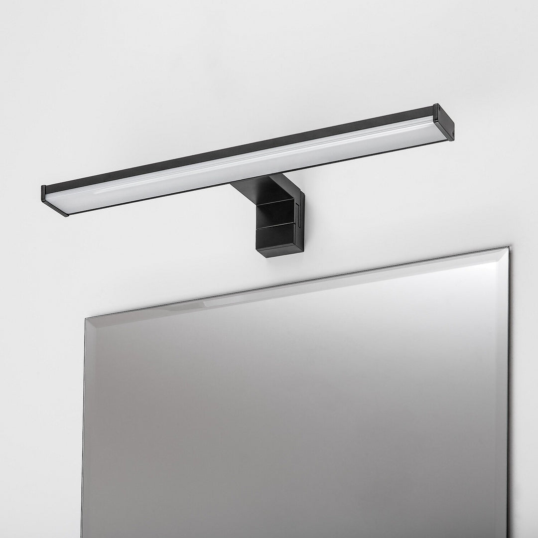 Applique da bagno, Seyra, LED 8 W, 4000 K, 650 lm, L 40 cm, nero, IP44, 75112