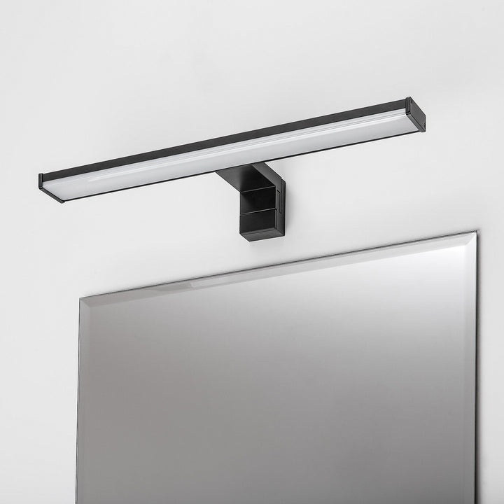 Applique da bagno, Seyra, LED 8 W, 4000 K, 650 lm, L 40 cm, nero, IP44, 75112
