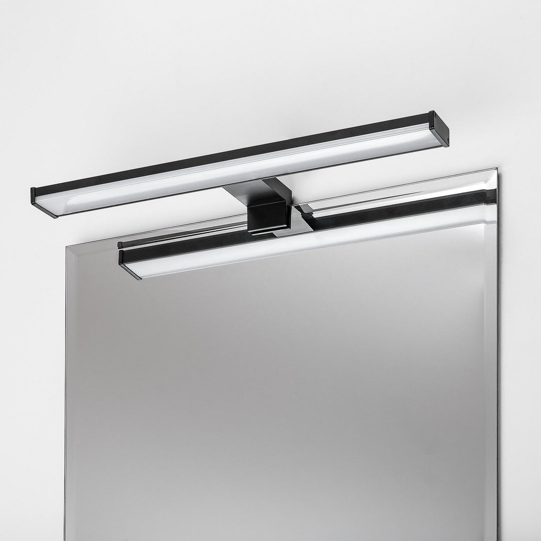 Applique da bagno, Seyra, LED 8 W, 4000 K, 650 lm, L 40 cm, nero, IP44, 75112