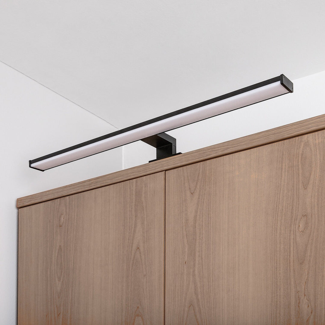 Applique da bagno, Seyra, LED 12 W, 4000 K, 910 lm, L 60 cm, nero, IP44, 75113