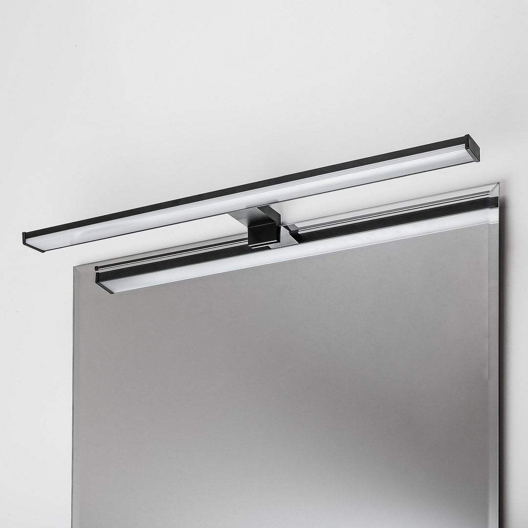 Applique da bagno, Seyra, LED 12 W, 4000 K, 910 lm, L 60 cm, nero, IP44, 75113