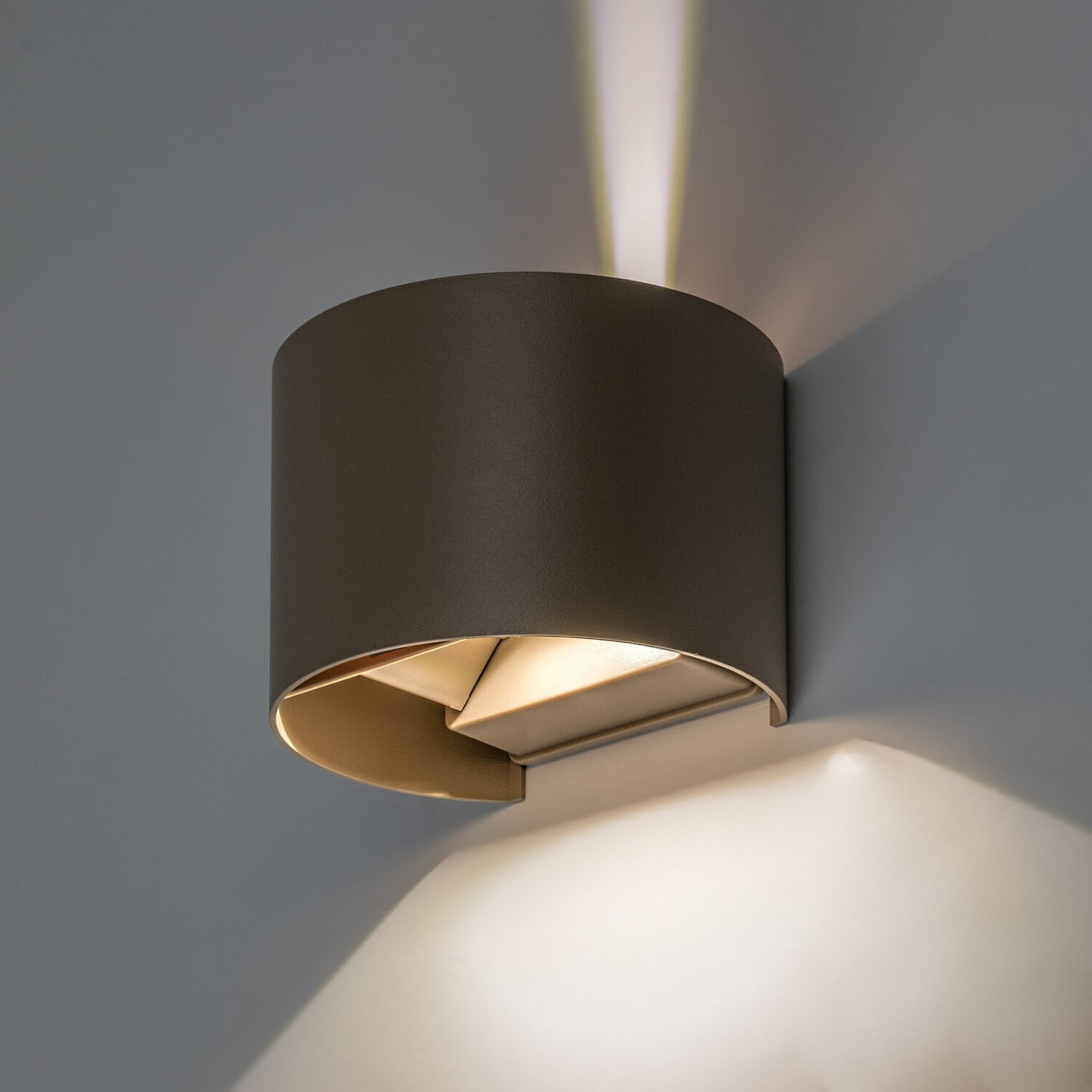 Applique da esterno, Virna, LED 5 W, 420 lm, temperatura di colore 2700, 4000, 6500 K, IP54, grigio-beige, 77217