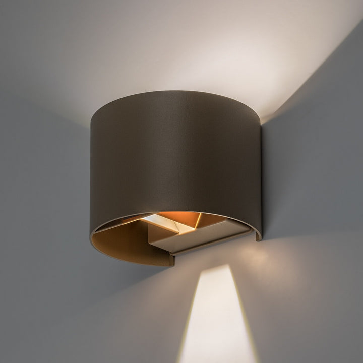 Applique da esterno, Virna, LED 5 W, 420 lm, temperatura di colore 2700, 4000, 6500 K, IP54, grigio-beige, 77217