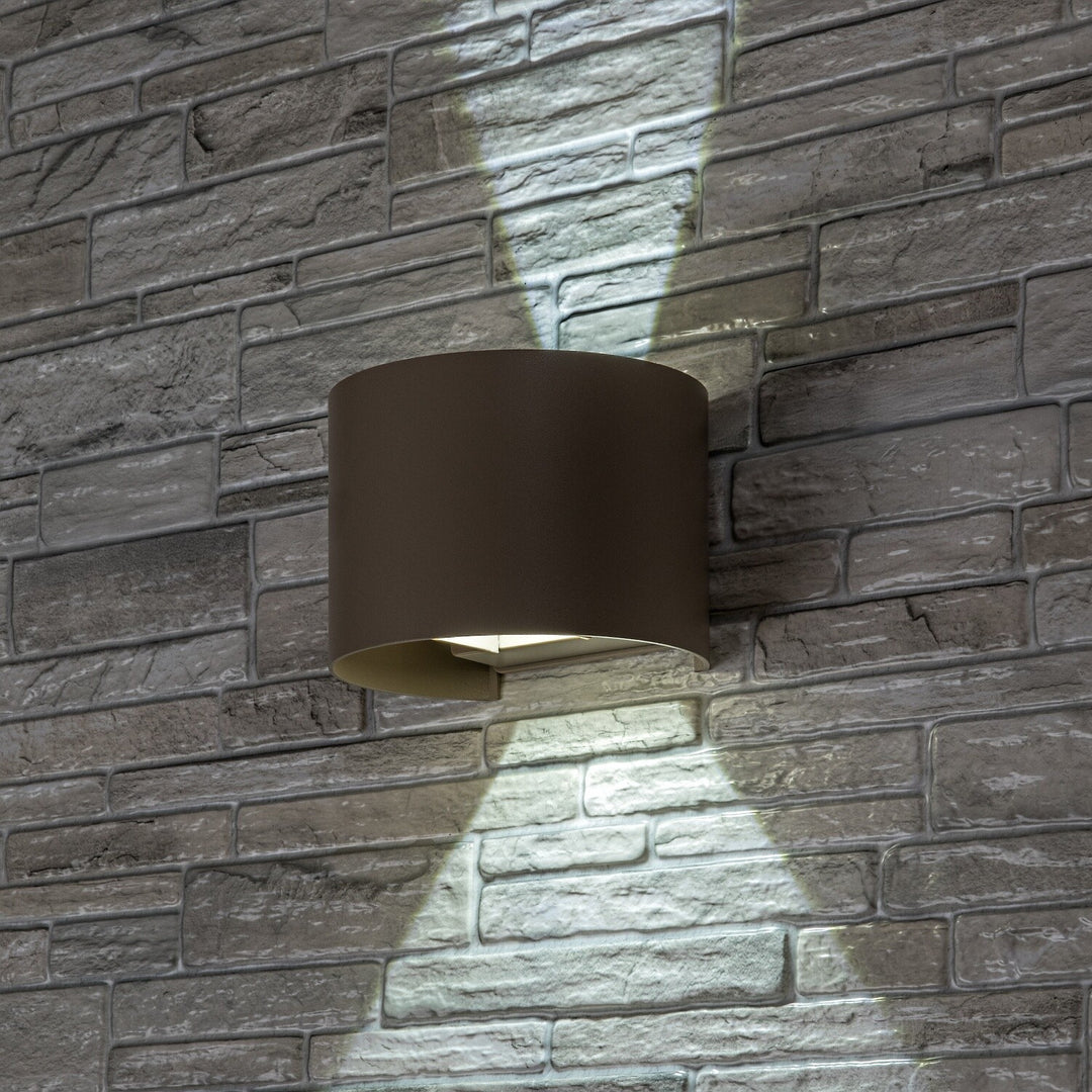 Applique da esterno, Virna, LED 5 W, 420 lm, temperatura di colore 2700, 4000, 6500 K, IP54, grigio-beige, 77217
