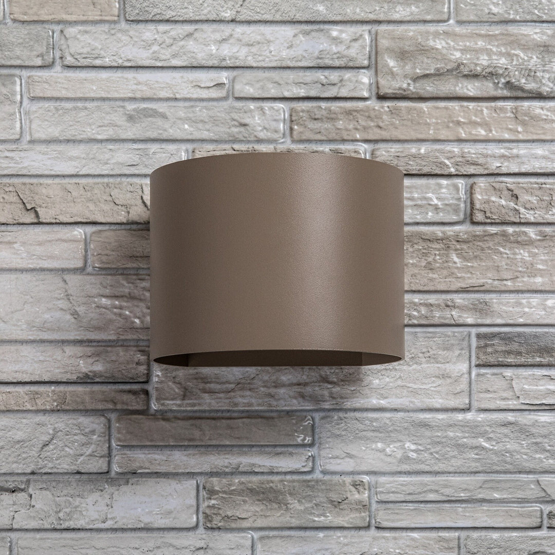 Applique da esterno, Virna, LED 5 W, 420 lm, temperatura di colore 2700, 4000, 6500 K, IP54, grigio-beige, 77217