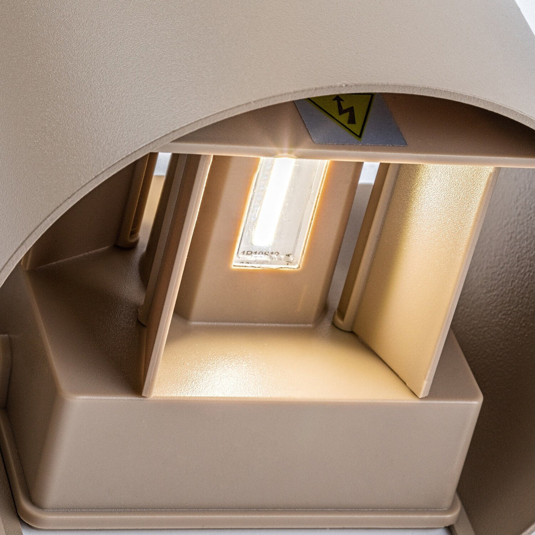 Applique da esterno, Virna, LED 5 W, 420 lm, temperatura di colore 2700, 4000, 6500 K, IP54, grigio-beige, 77217