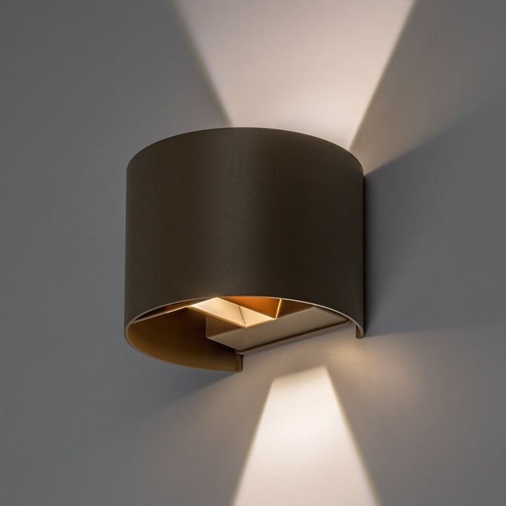 Applique da esterno, Virna, LED 5 W, 420 lm, temperatura di colore 2700, 4000, 6500 K, IP54, grigio-beige, 77217