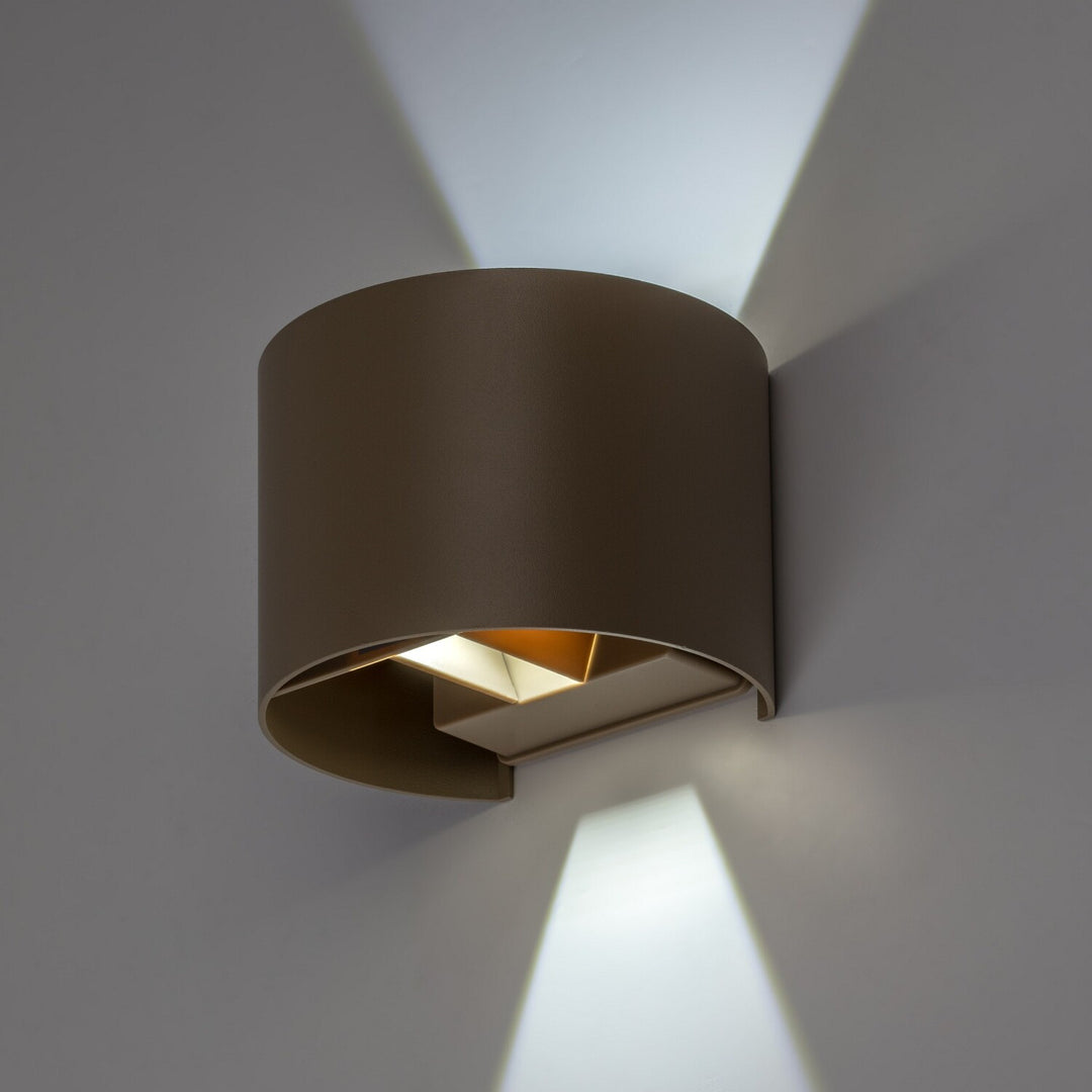 Applique da esterno, Virna, LED 5 W, 420 lm, temperatura di colore 2700, 4000, 6500 K, IP54, grigio-beige, 77217