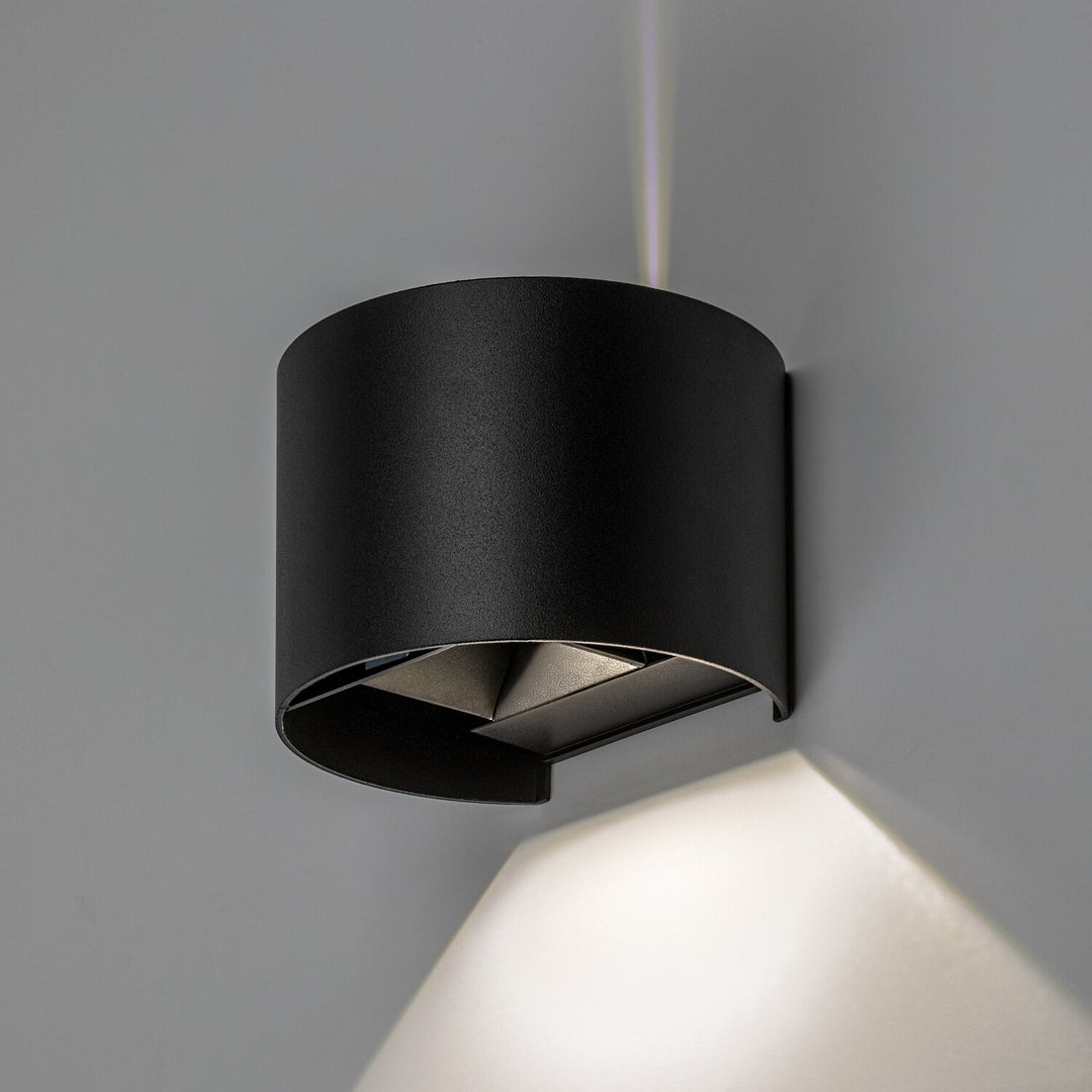 Applique da esterno, Virna, LED 5 W, 420 lm, temperatura di colore 2700, 4000, 6500 K, IP54, nero, 77218