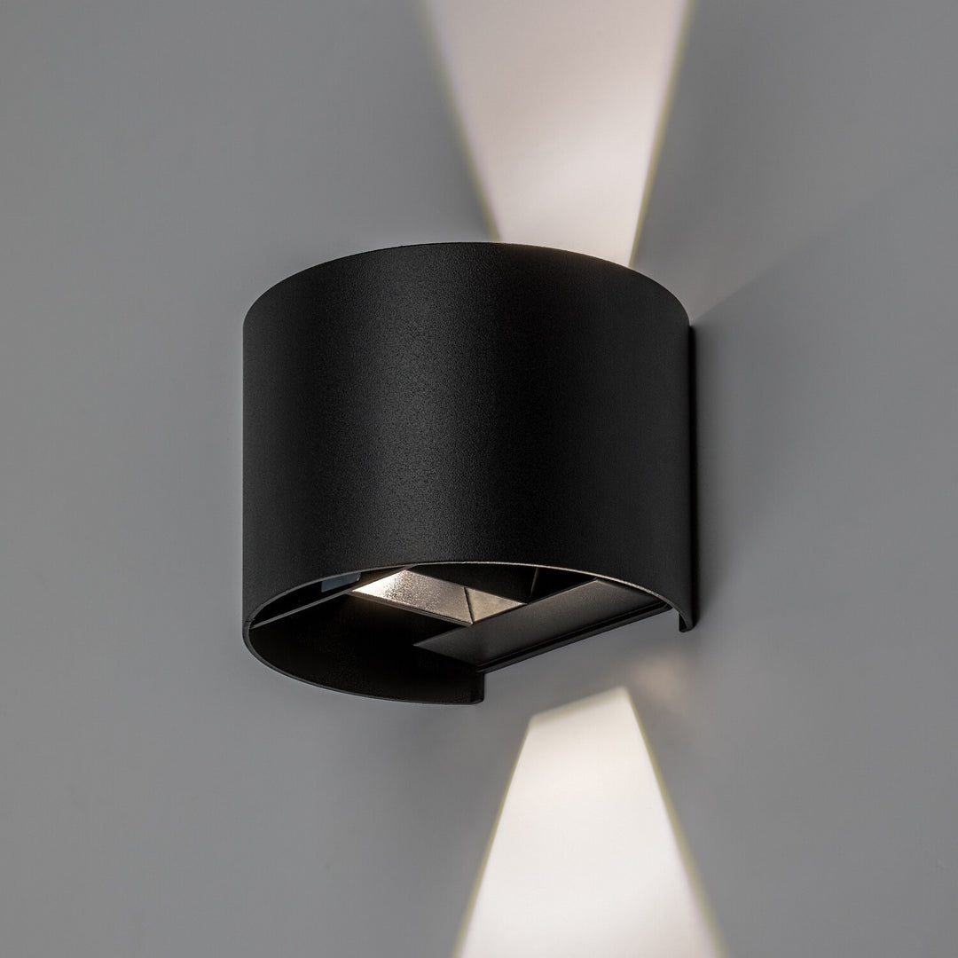 Applique da esterno, Virna, LED 5 W, 420 lm, temperatura di colore 2700, 4000, 6500 K, IP54, nero, 77218
