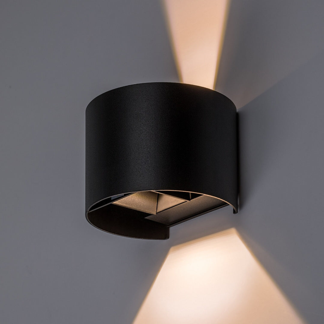 Applique da esterno, Virna, LED 5 W, 420 lm, temperatura di colore 2700, 4000, 6500 K, IP54, nero, 77218