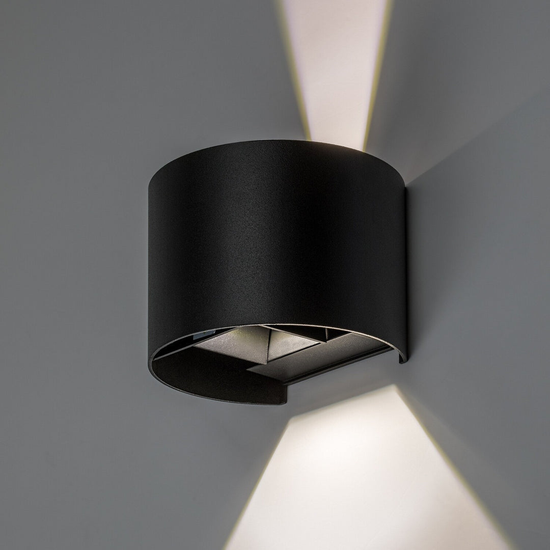 Applique da esterno, Virna, LED 5 W, 420 lm, temperatura di colore 2700, 4000, 6500 K, IP54, nero, 77218
